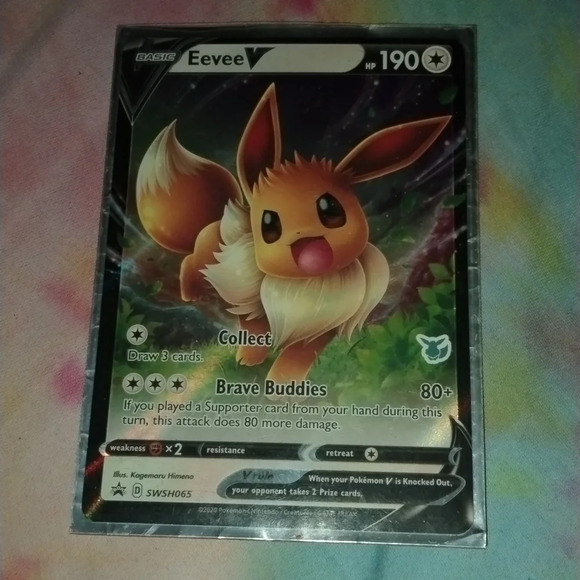 Pokémon Eevee V card - Picture 1 of 6